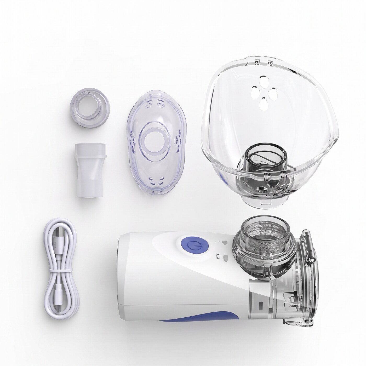 Bešumni inhalator - dijelovi