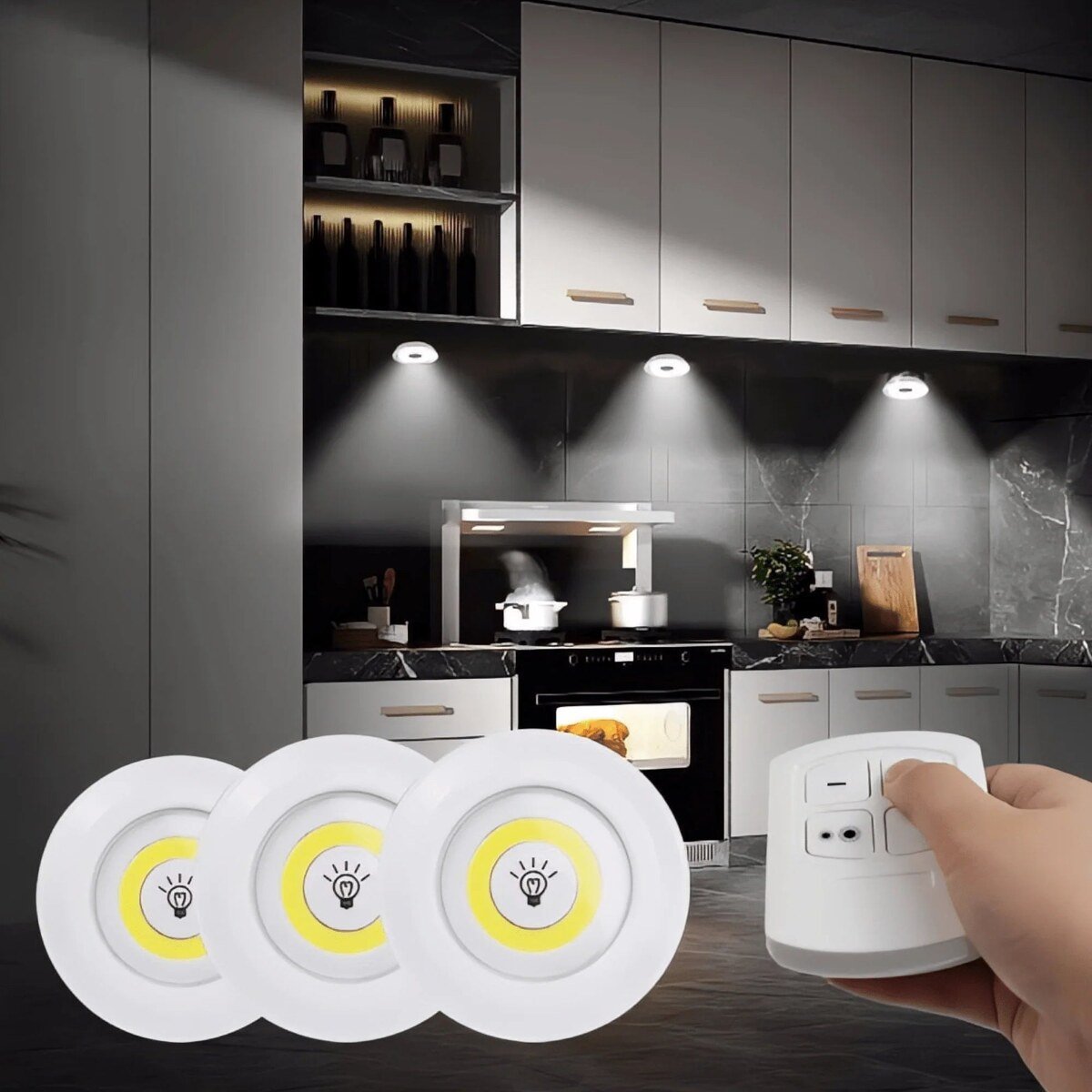 Paljenje LED lampe ispod kuhinjskog elementa daljinskim